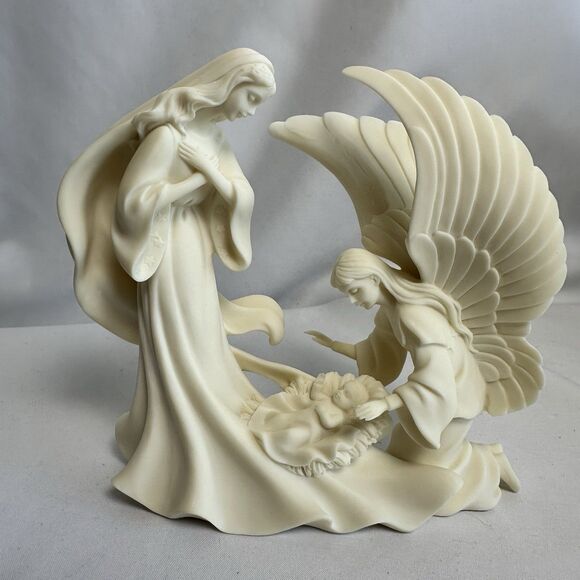 2006 Millenium Peace On Earth Exclusively By Roman IncMary Baby Jesus Angel Holy - Picture 1 of 14